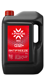 Антифриз X-Freeze G12+ (-40) красный  3 кг.