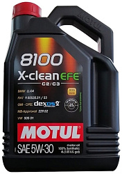 Моторное масло MOTUL 8100 X-clean EFE  5W-30  4 л. синт.