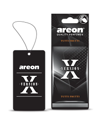 Ароматизатор на зеркало AREON X Version TUTTI FRUTTI AXV07  к-т 10 шт.