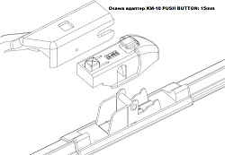 Адаптер щетки стеклоочистителя OSAWA KM10/OMA30  2 шт.