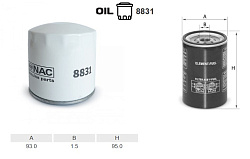 Фильтр масляный NAC 8831