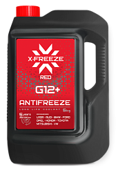 Антифриз X-Freeze G12+ (-40) красный  5 кг.