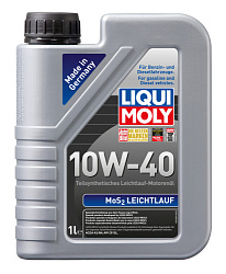 Моторное масло LIQUI MOLY MoS2 Leichtlauf  10W-40  1 л. п/синт.