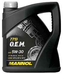 Моторное масло MANNOL for Korean Cars  5W-30  4 л. синт.