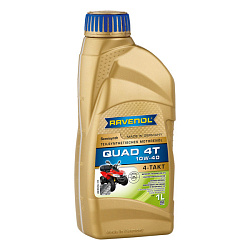 Моторное масло RAVENOL Quad 4T  10W-40  1 л. п/синт.