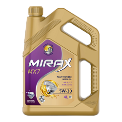 Моторное масло MIRAX MX7  5W-30  4 л. синт.