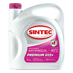 Антифриз SINTEC Premium G12+ (-40) красный  5 кг.