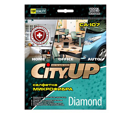 Салфетки из микрофибры City UP Diamond CA-107  36х65 см.