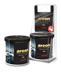 Ароматизатор AREON Gel Can SPORT LUX Blister SILVER