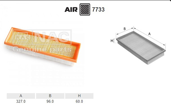 Воздушный фильтр NAC NAC-7733