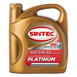 Моторное масло SINTEC Platinum  5W-30  4 л. синт.