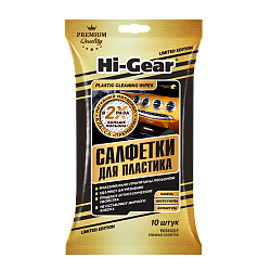 Салфетки влажные для пластика HI-GEAR  уп.10шт. HG5602LE