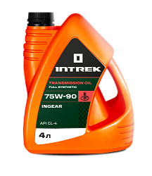 Трансмиссионное масло INTREK INGEAR GL-4  75W-90  4 л. синт.