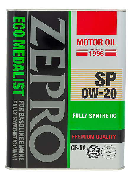 Моторное масло Zepro Eco Medalist  0W-20  4 л. синт.