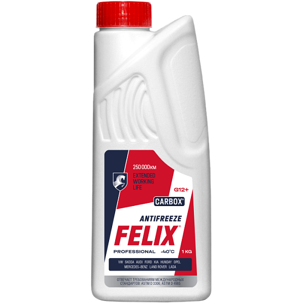Антифриз FELIX Carbox G-12+ (-40) красный  1 кг.
