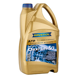 Трансмиссионное масло RAVENOL ATF Dexron VI  4 л. синт.