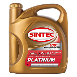 Моторное масло SINTEC Platinum  5W-30  4 л. синт.