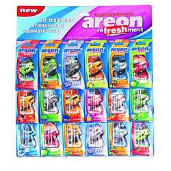 Ароматизатор гелевый AREON Refreshment Liquid Mix АUТО  к-т 24 шт.