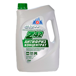 Антифриз КОНЦЕНТРАТ зеленый G12++ AGA317Z  5 кг.