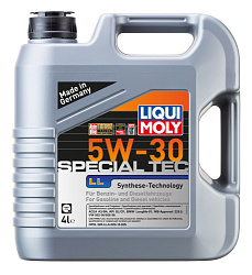 Моторное масло LIQUI MOLY Special Tec LL  5W-30  4 л. синт.