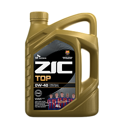 Моторное масло ZIC TOP  0W-40  4 л. синт.