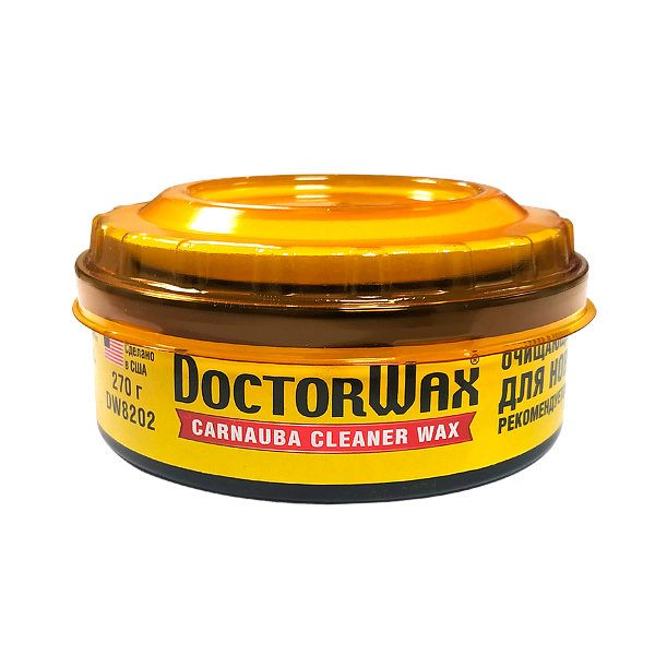 Полироль-защита с воском "Карнауба" д/новых авто+аппликатор DoctorWax DW8202  210 гр.
