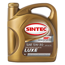 Моторное масло SINTEC Luxe 5W-30  4 л. п/синт.