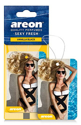 Ароматизатор на зеркало AREON Sex Drive VANILLA BLACK SDR 04  1 шт.