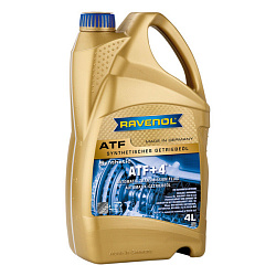 Трансмиссионное масло RAVENOL ATF ATF+4 Fluid  4 л. синт.