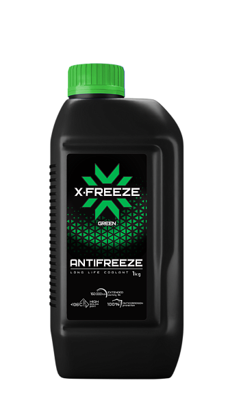 Антифриз X-Freeze Green G-11 (-40) зеленый  1 кг.
