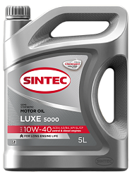 Масло моторное 10w-40 SINTEC Luxe 5000  5л. п/синт. API SL/CF  /кор.4шт/