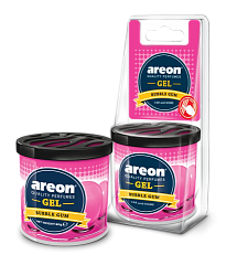 Ароматизатор на панель AREON Gel Can Blister BUBBLE GUM  1 шт.