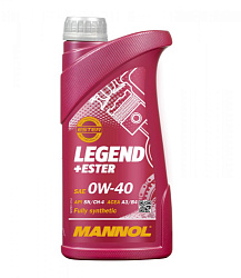 Моторное масло MANNOL Legend+Ester  0W-40  1 л. синт.