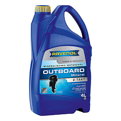 Моторное масло RAVENOL Outboard 2T Mineral  4 л. мин.