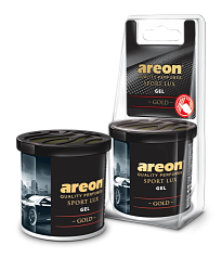 Ароматизатор AREON Gel Can SPORT LUX Blister GOLD  1 шт.