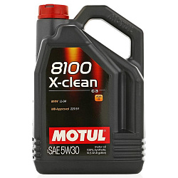 Моторное масло MOTUL 8100 X-clean+ C3  5W-30  5 л. синт.