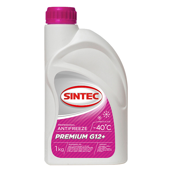 Антифриз -40 красный SINTEC Premium G12+  1 кг.