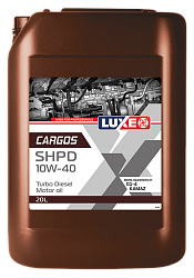 Моторное масло LUXE Cargos SHPD Turbo Diesel 10W-40  20 л. п/синт.