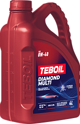 Моторное масло TEBOIL Diamond MULTI  0W-40  4 л. синт.