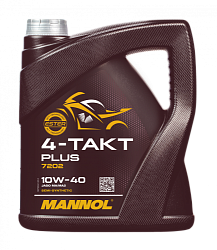 Моторное масло MANNOL 4-Takt Plus 10W-40  4 л. п/синт.