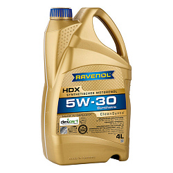 Моторное масло RAVENOL HDX  5W-30  4 л. синт.