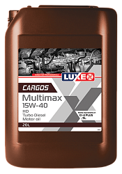 Моторное масло LUXE Cargos Multimax HD Turbo Diesel  15W-40  20 л. п/синт.