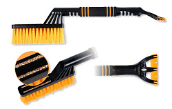 Щетка для снега со скребком City UP CU-70 мягкая ручка со стразами 52 см.