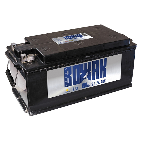 Аккумулятор ВОЖАК  190 Ач, Прямая полярность (Болт)
