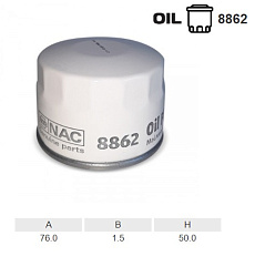 Фильтр масляный NAC 8862