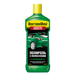 Цветной полироль с полифлоном, Зеленый DoctorWax DW8449  300 мл.