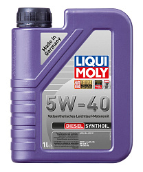 Моторное масло LIQUI MOLY Diesel Synthoil  5W-40  1 л. синт.