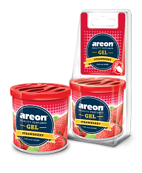 Ароматизатор на панель AREON Gel Can Blister STRAWBERRY  1 шт.