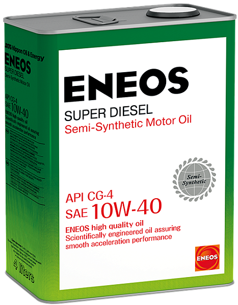Моторное масло ENEOS Super Diesel  10W-40  4 л. п/синт.