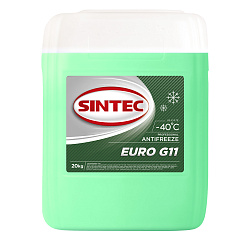 Антифриз Sintec EURO G-11 (-40) зелёный  10 кг.